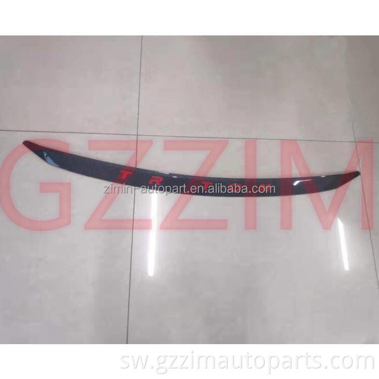 Carbon Fiber Color Front Hood Lid Cover Engine Decorative Moulding Trim For Triton L200